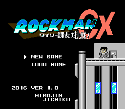 Rockman CX (ver. 1.0) Title Screen